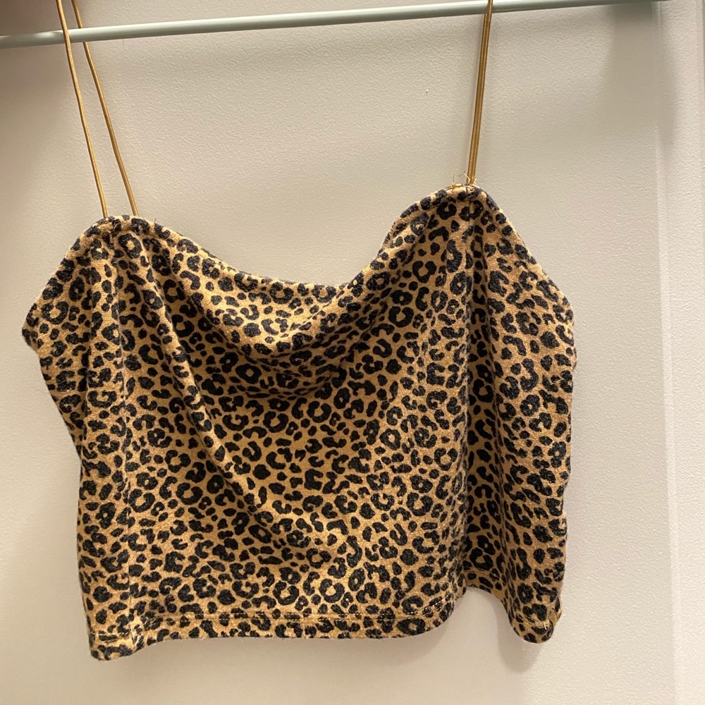Leopard print tank top
